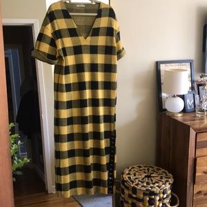 Zara dress - checked yellow and black. Chic